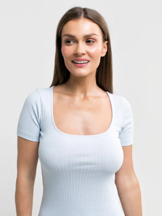 Sukienka damska midi błękitna Edmi 400