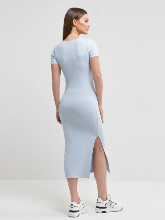Sukienka damska midi błękitna Edmi 400