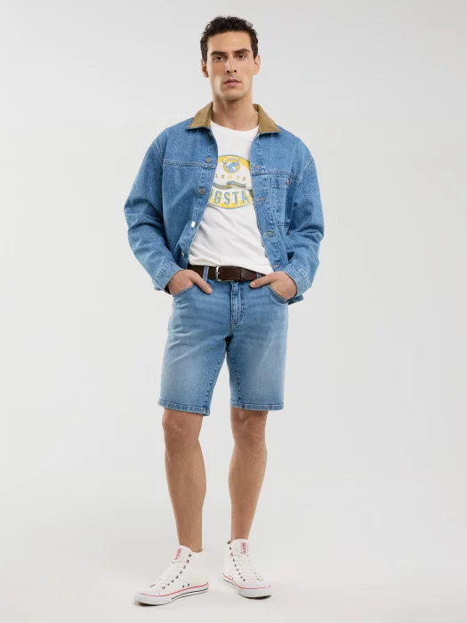 Koszulka męska z nadrukiem biała Stelian 100