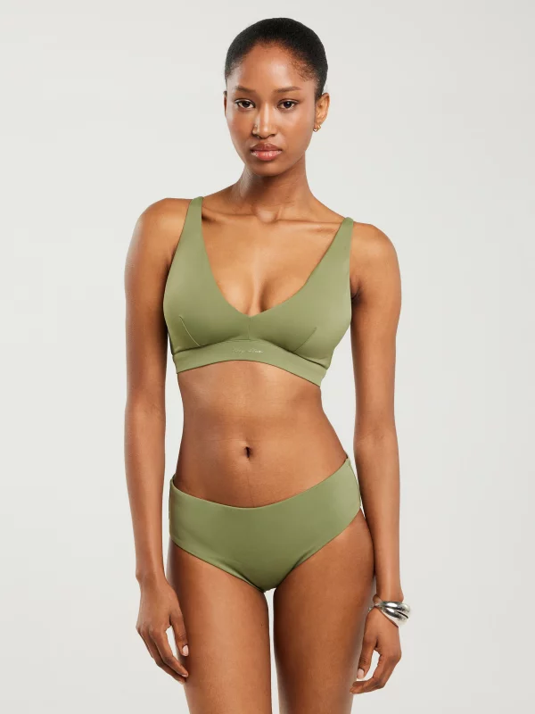 Góra od kostiumu kąpielowego khaki Morra 303