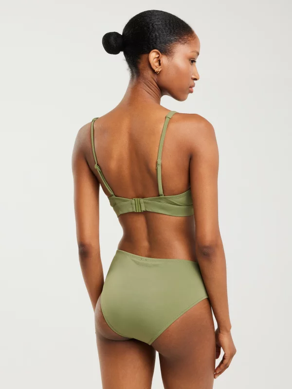 Góra od kostiumu kąpielowego khaki Morra 303