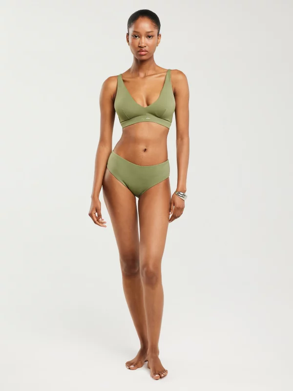 Góra od kostiumu kąpielowego khaki Morra 303