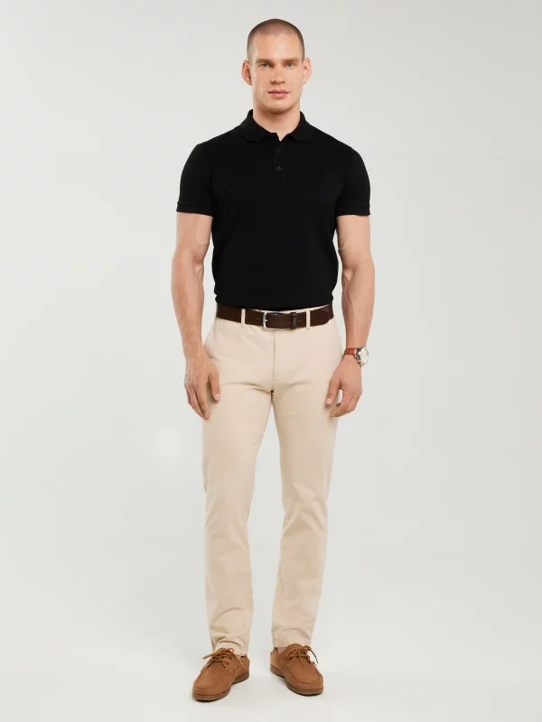 Spodnie męskie chinosy beżowe Erhat 805