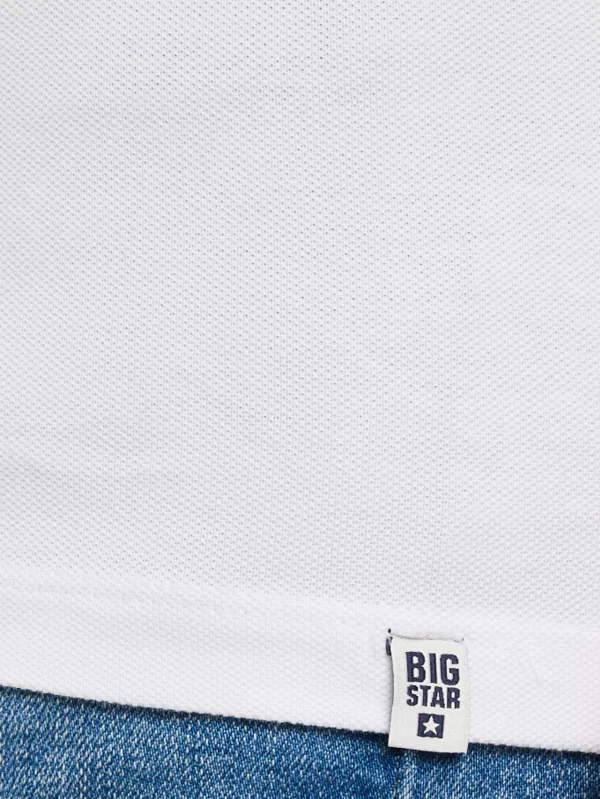 Koszulka męska polo biała Markolinos 101