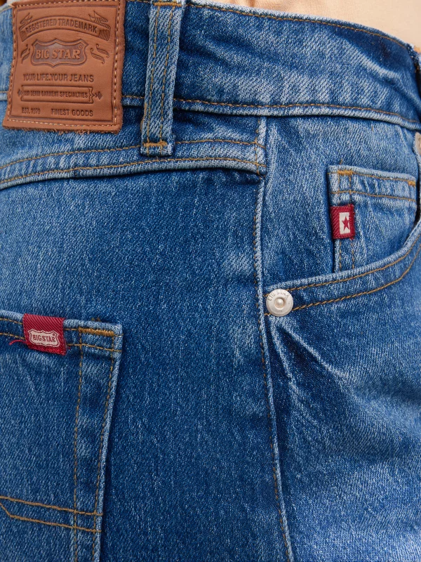 Szorty damskie jeansowe z kolekcji Authentic niebieskie Authentic Girl 369