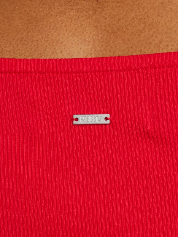 Sukienka damska mini w prążek czerwona Felice 603