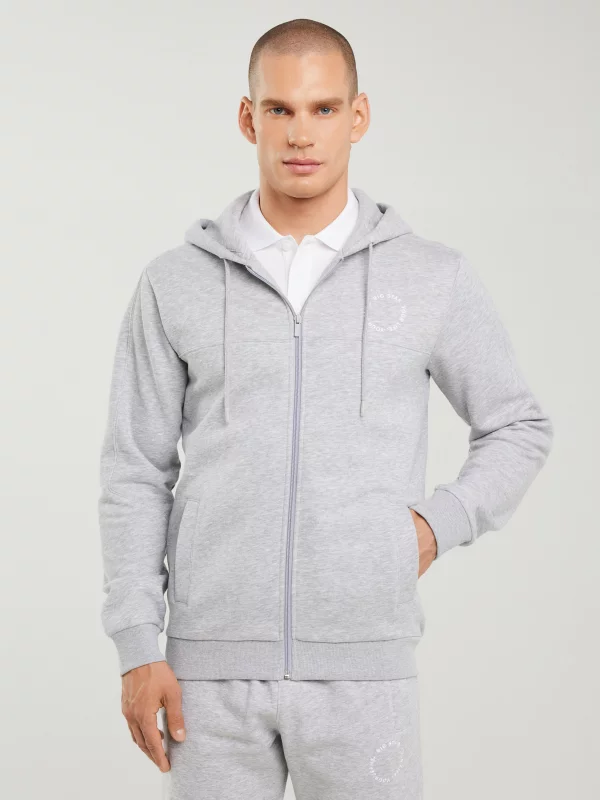 Bluza męska z kapturem szara Ajron 901/ Kersyn 901