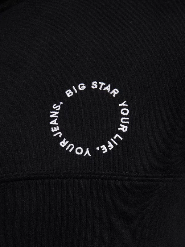 Bluza męska z kapturem czarna Ajron 906/ Kersyn 906