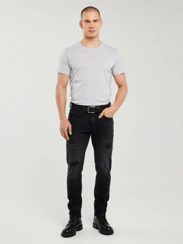 Koszulka męska bawełniana szara Basic 901