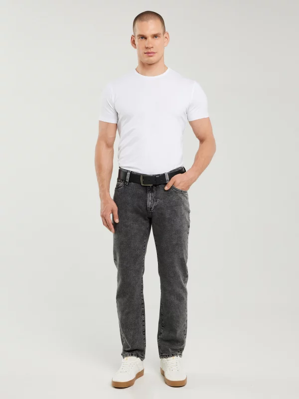 Jeansy męskie dopasowane szare Martin 994