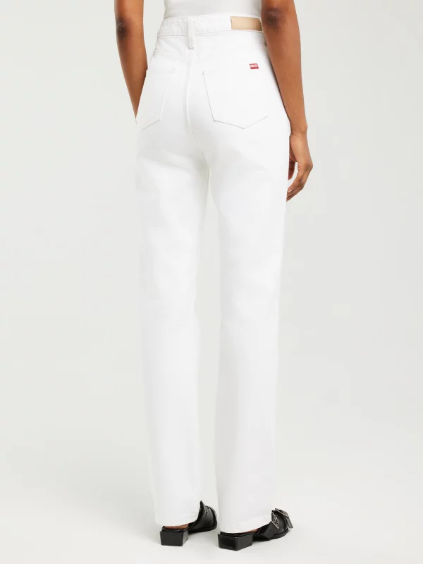 Jeansy damskie z prostą nogawką białe Winona 101