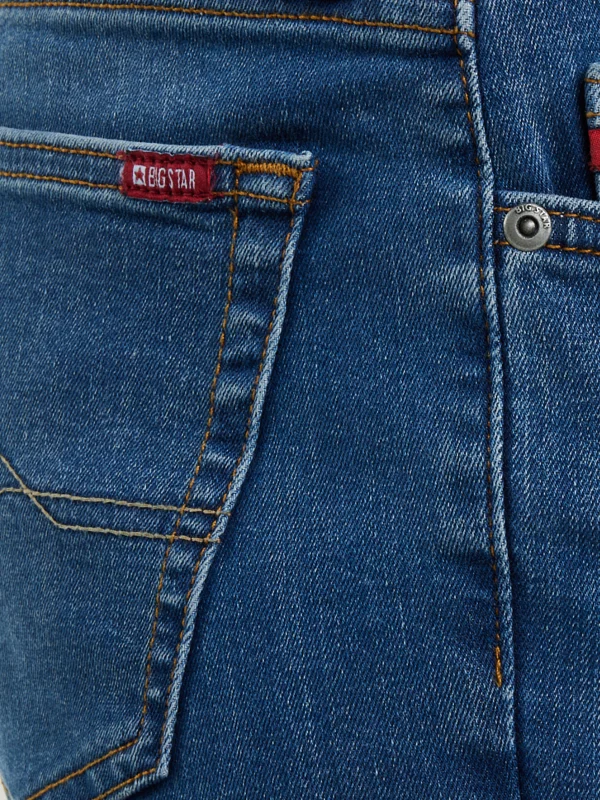 Jeansy męskie dopasowane niebieskie Tedd 356