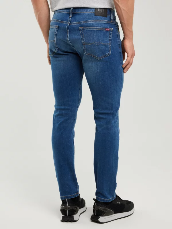 Jeansy męskie dopasowane niebieskie Tedd 356