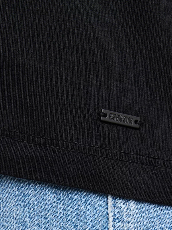 Koszulka damska o luźnym kroju czarna Valeria 906