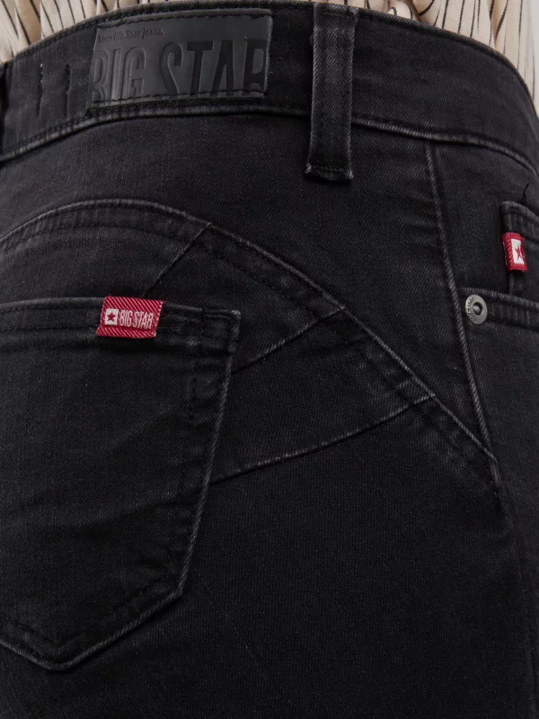 Jeansy damskie push up z wysokim stanem szare Melinda High Waist 895