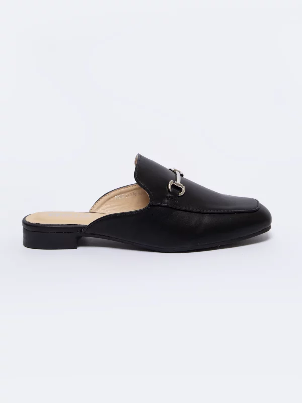 Klapki damskie eleganckie czarne NN274A076 906