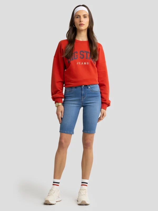 Szorty damskie jeansowe niebieskie Shira 281