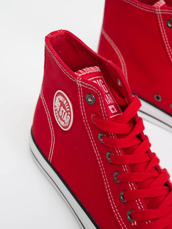 Trampki męskie wysokie czerwone JJ174607 603