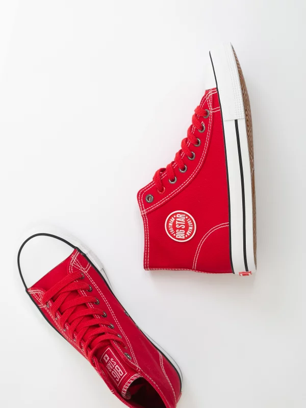 Trampki męskie wysokie czerwone JJ174607 603