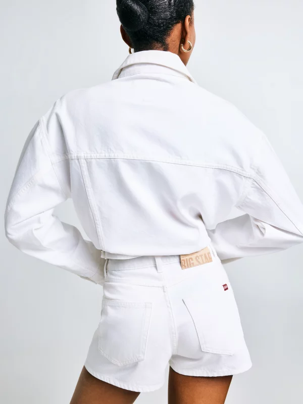 Szorty damskie jeansowe białe Katie 100