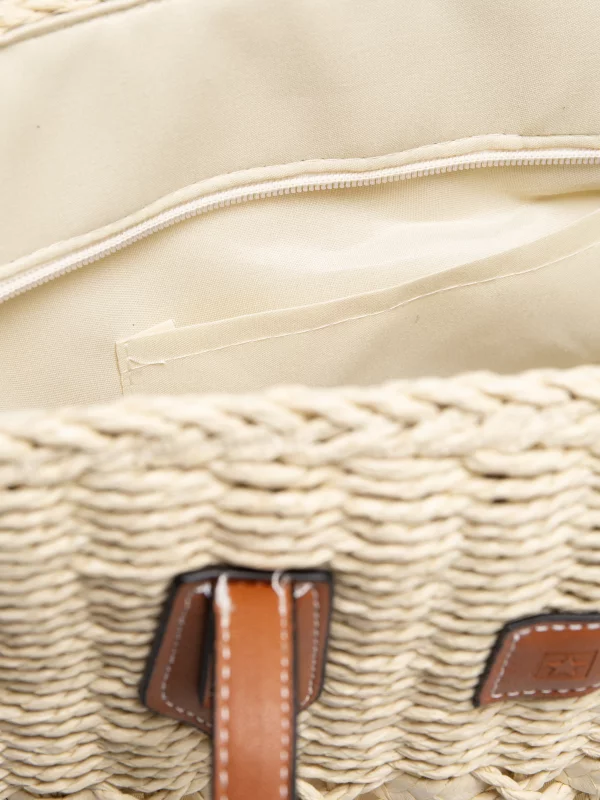 Torebka damska pleciona beżowa Signa 801