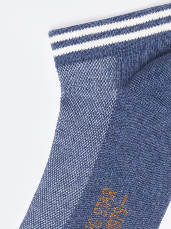 Stopki męskie granatowe Netison 403