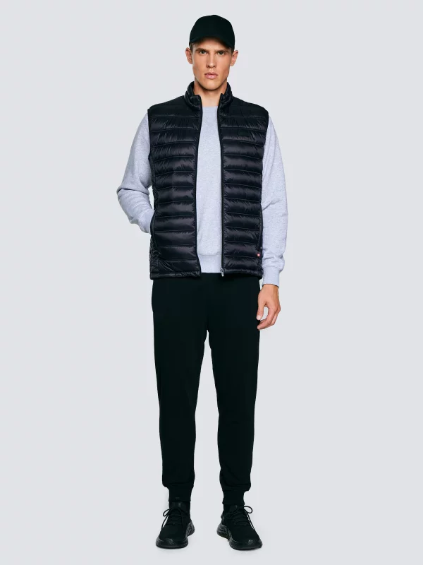 Kamizelka męska pikowana czarna Jaxoon 906