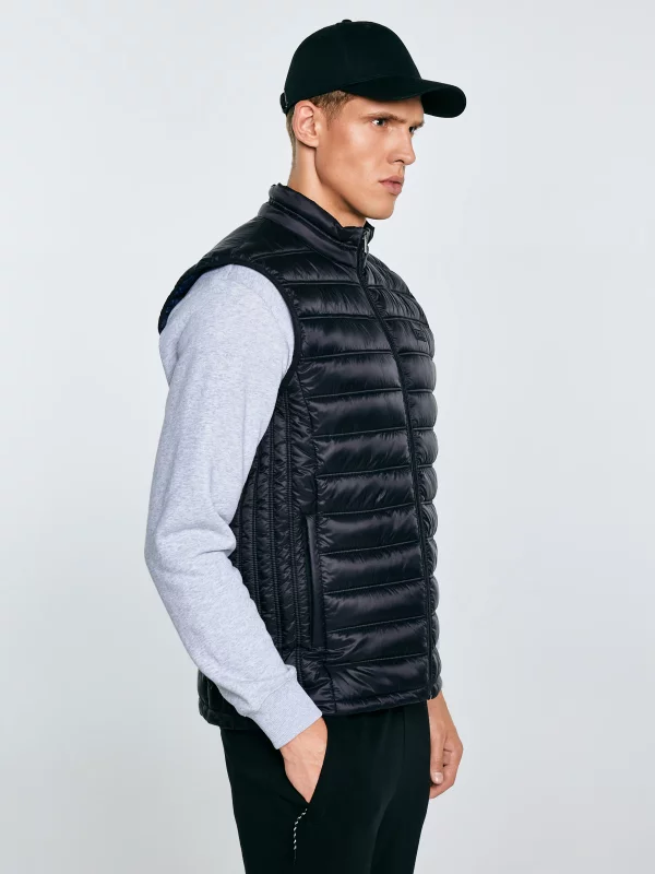 Kamizelka męska pikowana czarna Jaxoon 906