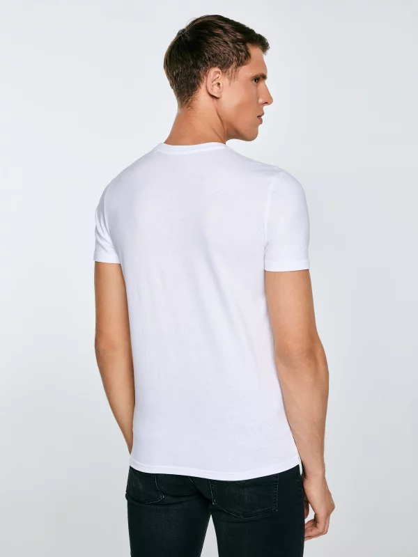 Koszulka męska z logo BIG STAR biała Quado 101