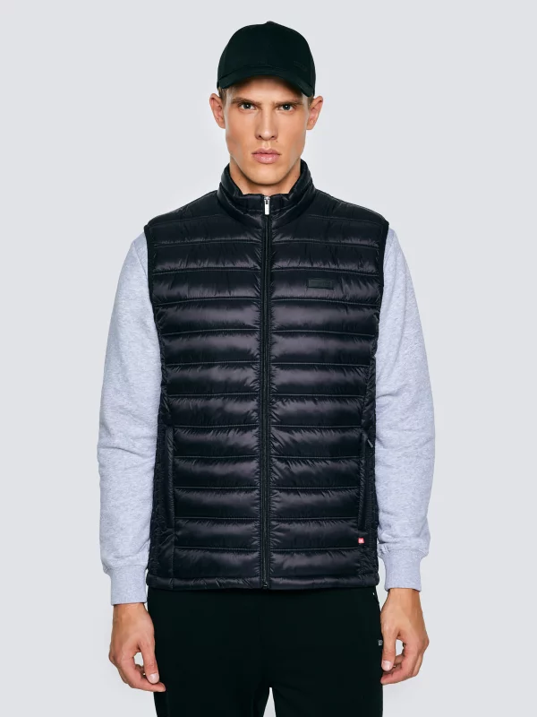 Kamizelka męska pikowana czarna Jaxoon 906