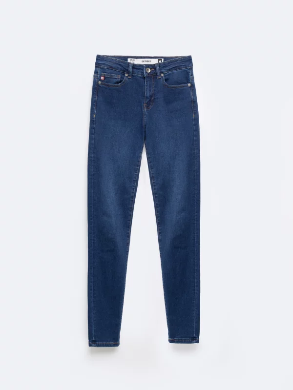 Jeansy damskie skinny niebieskie Adela 358