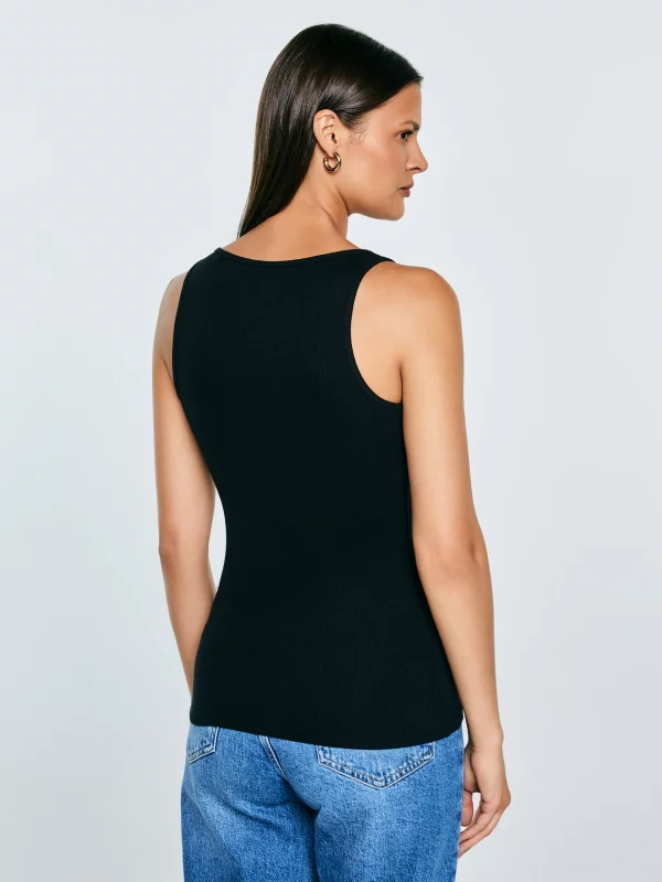 Koszulka damska na ramiączkach czarna Alena 906