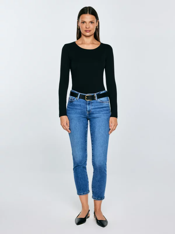 Bluzka damska slim z bawełny supima czarna Supiclassicala 906