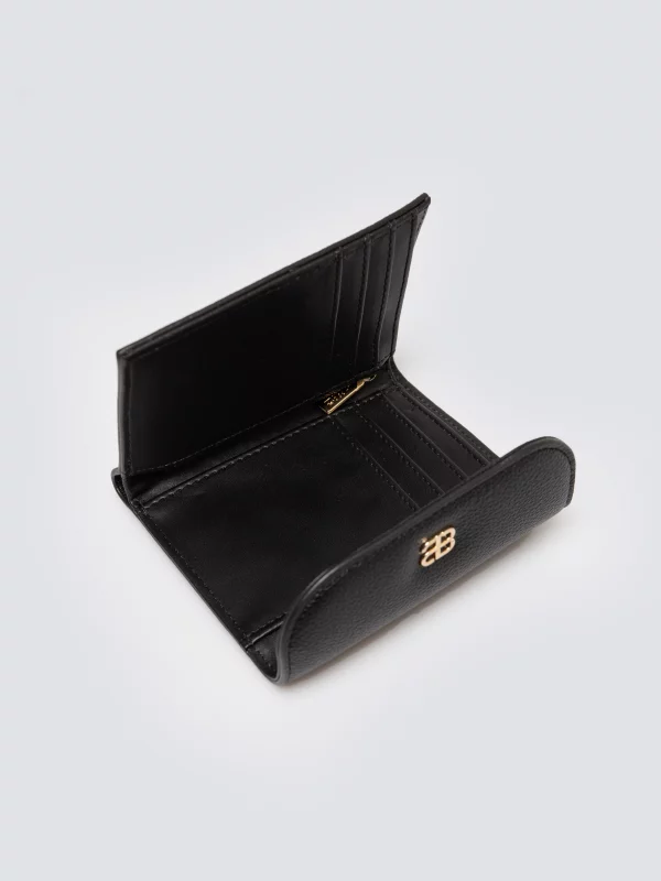 Portfel damski ze skóry ekologicznej czarny Caterin 906