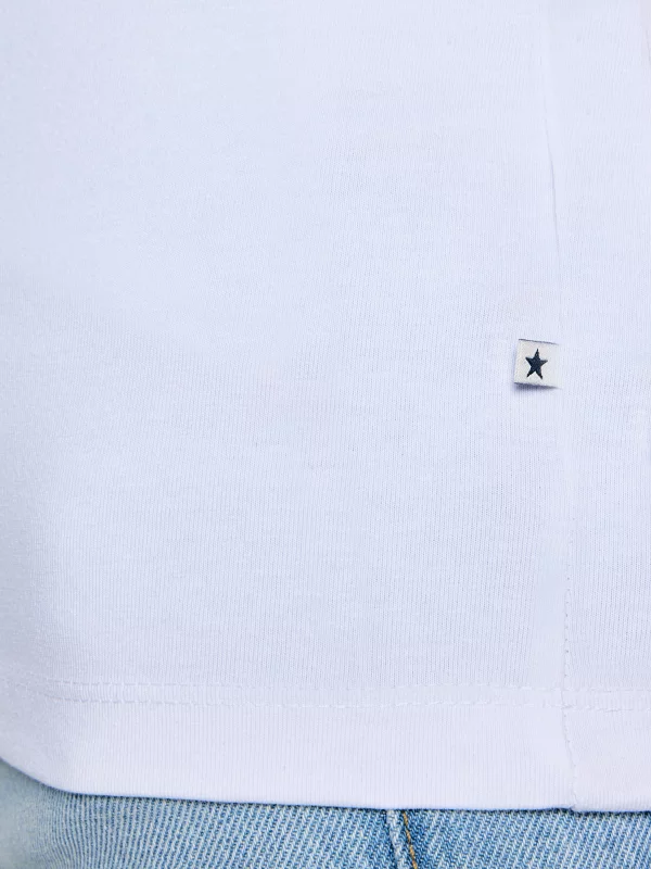 Koszulka damska z krótkim rękawem biała Classaca 101