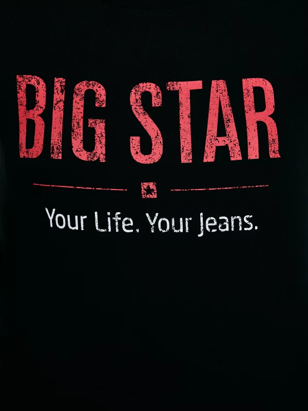 Koszulka damska o klasycznym kroju czarna Brunona 906