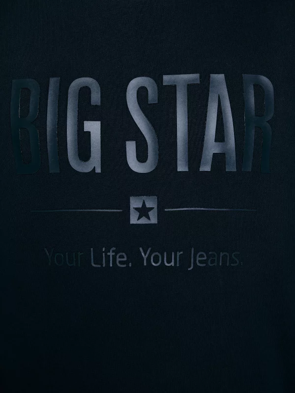 Bluza męska z nadrukiem granatowa Ecodort 403