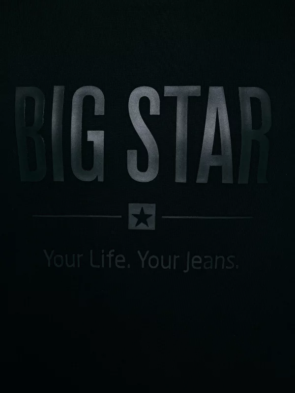 Bluza męska z nadrukiem czarna Ecodort 906