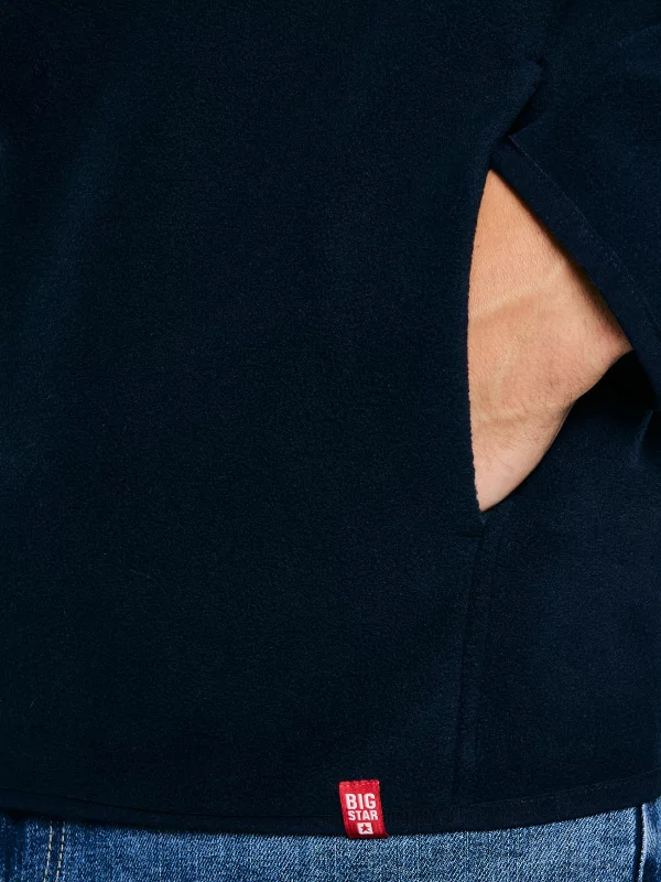 Bluza męska polarowa rozpinana granatowa Malkom 403