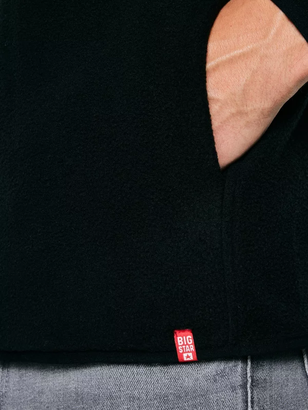 Bluza męska polarowa rozpinana czarna Malkom 906