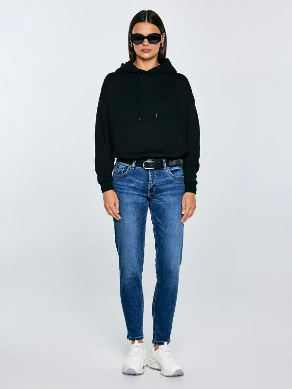 Bluza damska z kapturem czarna Susana 906