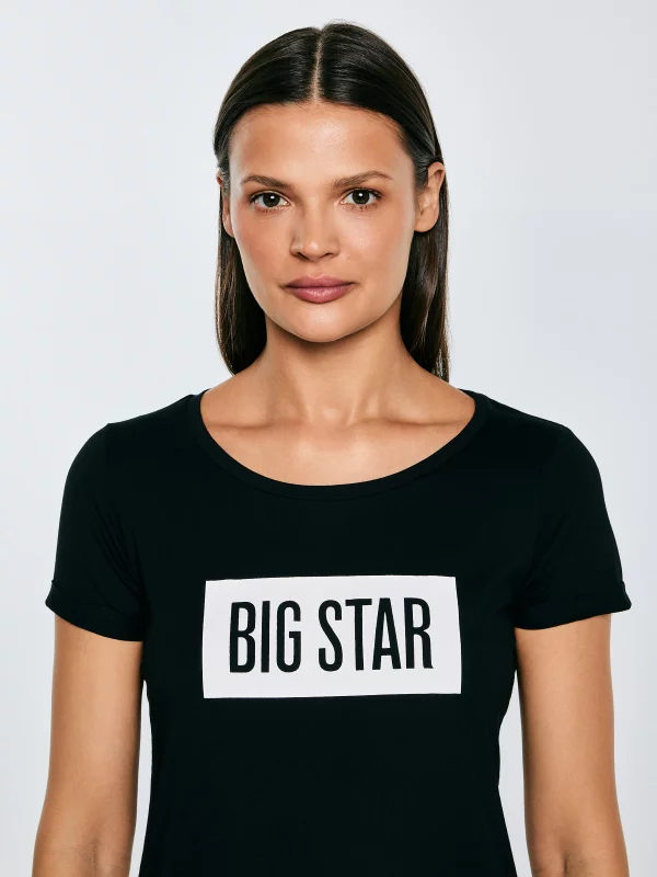 Koszulka damska z nadrukiem czarna Oneidasa 906