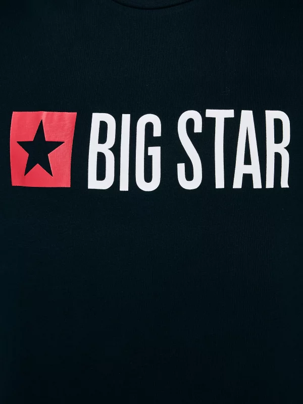 Koszulka męska z logo BIG STAR granatowa Quado 403