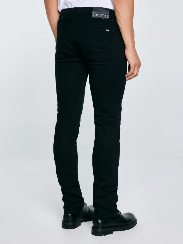 Jeansy męskie dopasowane czarne Terry 915