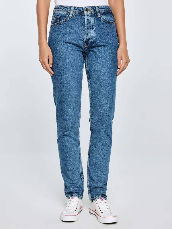 Jeansy damskie z kolekcji Authentic niebieskie Authentic 400