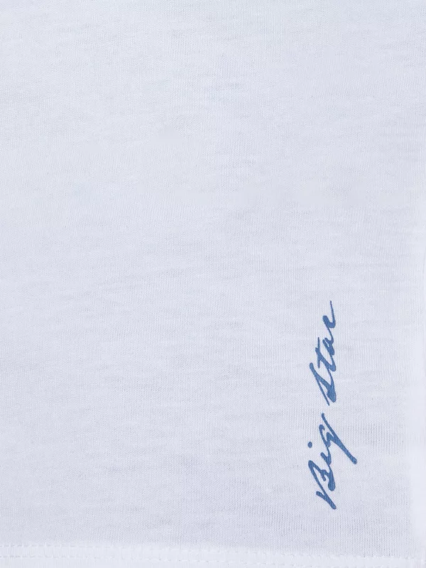 Koszulka chłopięca z krótkim rękawem biała Basser 101