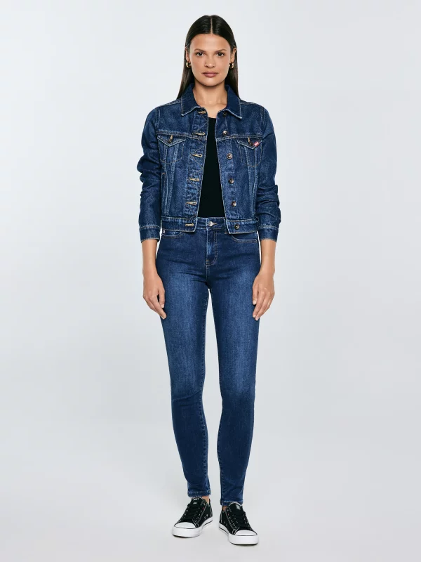 Jeansy damskie skinny niebieskie Adela 358