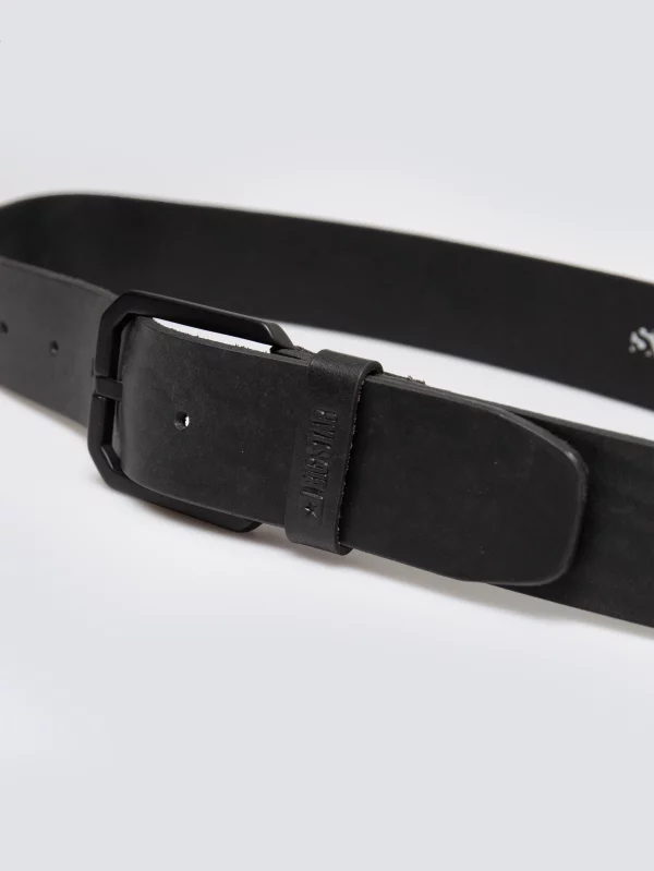 Pasek męski skórzany czarny Alisan 906