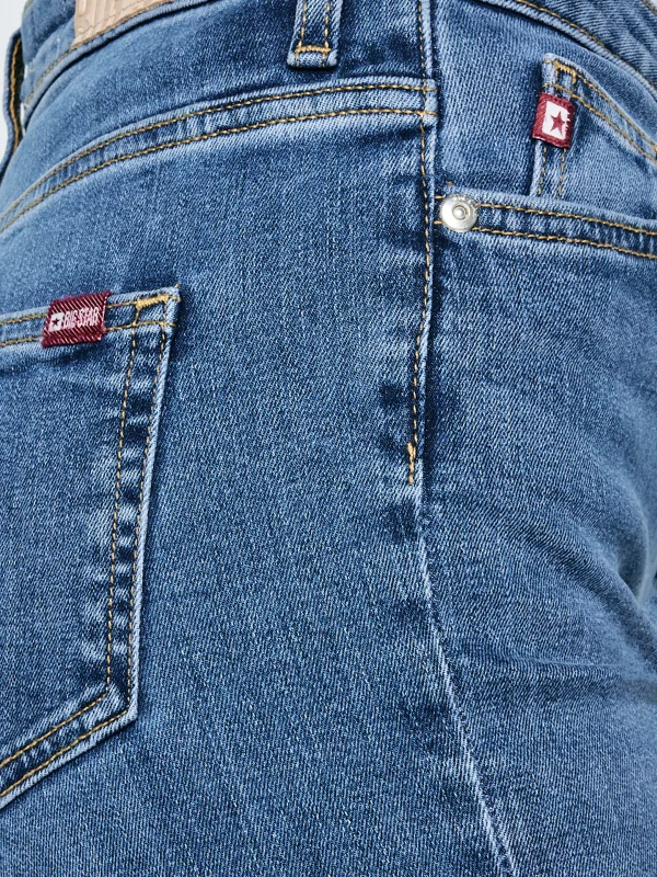 Jeansy damskie z wysokim stanem niebieskie Katrina High Waist 311