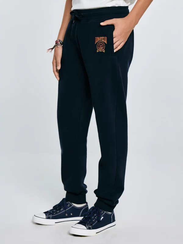 Spodnie chłopięce dresowe granatowe Lironp 403